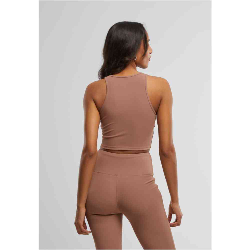 Urban Classics - Rib Work out sport top - Brown